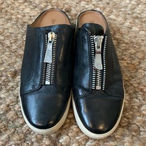 Frye Lena Leather Mule Platform Sneaker Slip Ons